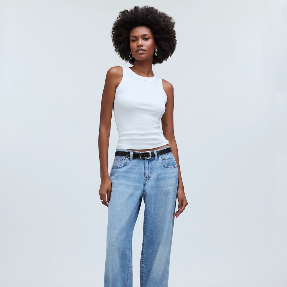 Madewell Supima® Rib Cutaway Tank XS